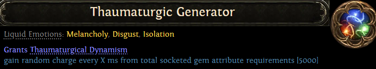 poe 2 thaumaturgic generator